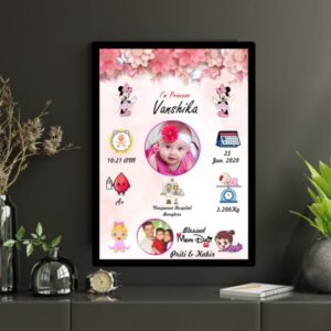 "Classic Wooden Anniversary Frame – Handmade in Bikaner"