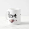 "his and her Couple Matching Mug Set of 2 White Ceramic Mug