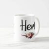 "his and her Couple Matching Mug Set of 2 White Ceramic Mug