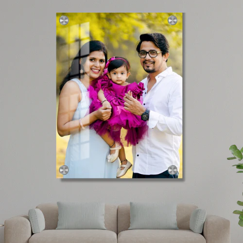 family_acrylic_glass_photo2 Premium 5 mm Acrylic Photo Frame – Sizes 8×12″ & 12×18″ – Ultra‑Clear & Frameless