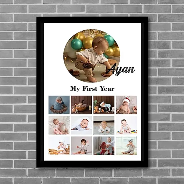 personalised-babys-first-year-photo-frame_1 Personalised Baby's First Year Photo Frame Tap the button below to order via WhatsApp!