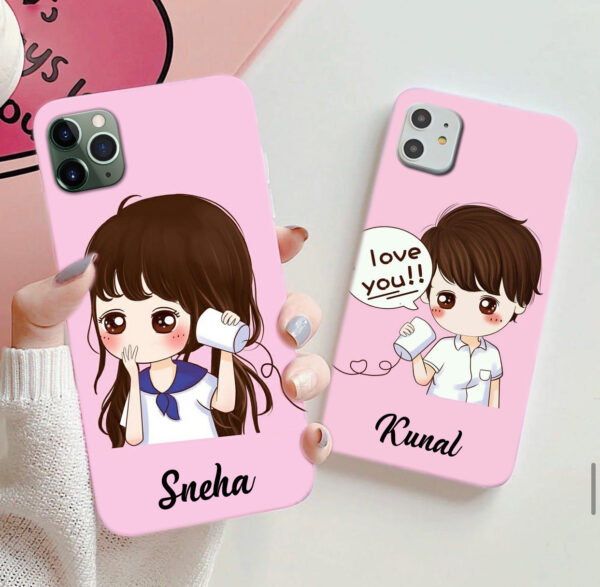 127-I-Love-You-Couple-Phone-Case Custom Name Cute Couple Phone Cover