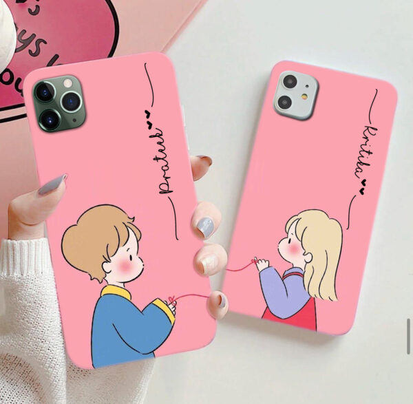 133-Connect-By-Heart-Couple-Phone-Cover Custom Name Cute Couple Phone Cover