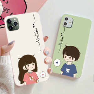 Custom Name Cute Couple Phone Cover