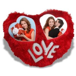 Personalized Fur Heart Cushion (BIG SIZE)