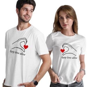 Twin in Style – Arihant Gift Bikaner Sarina Matty Couple T-Shirts in Vibrant Colors