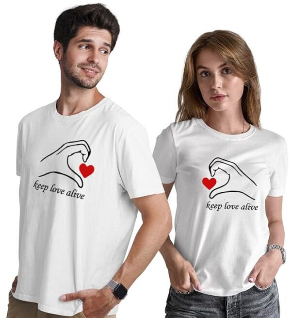 Twin in Style – Arihant Gift Bikaner Sarina Matty Couple T-Shirts in Vibrant Colors