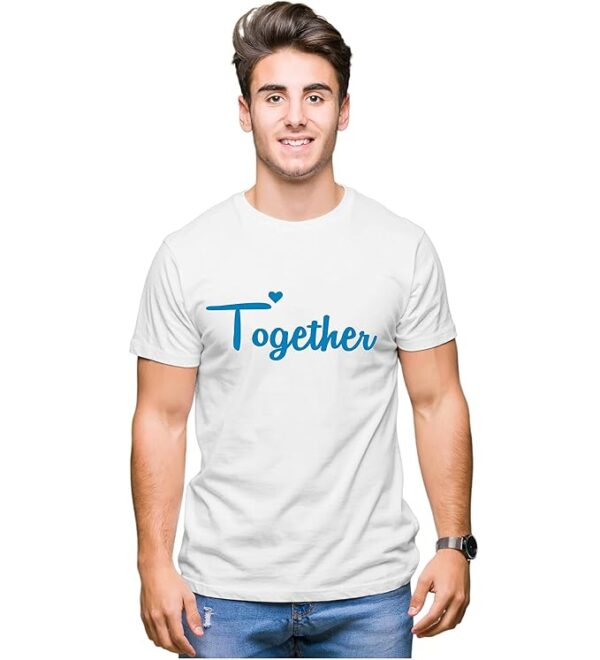 71+TPInKUiL._SX679_ Arihant Gift Bikaner β Couple T-Shirts | Premium Sarina Matty & Color T-Shirts for Matching Outfits