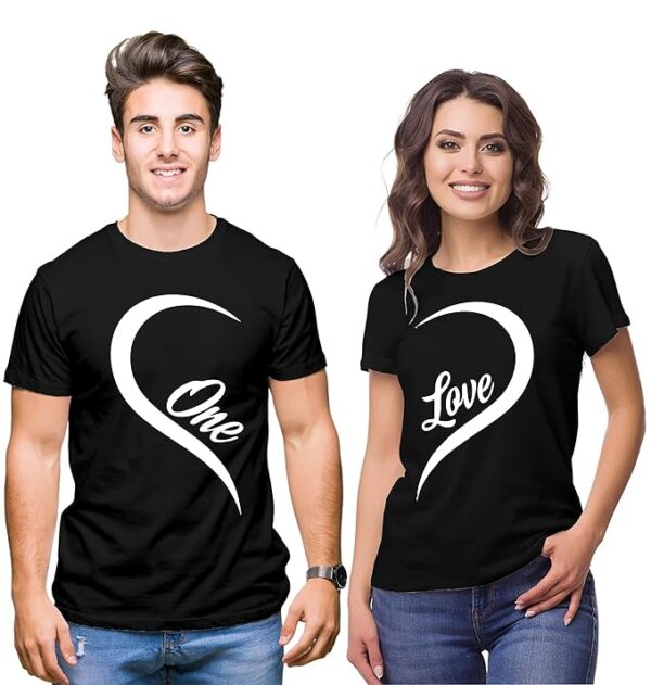 Stylish Couple T-Shirts by Arihant Gift Bikaner | Color Range & Premium Quality