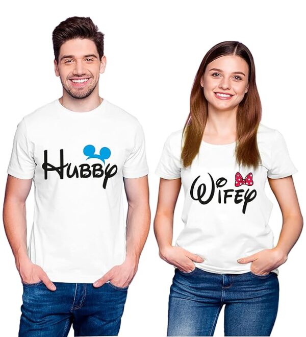 Arihant Gift Bikaner – Premium Sarina Matty Matching T-Shirts for Him & Her