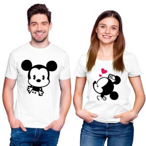 Customize Couple T-Shirt – Sarina Material | Personalized His & Hers Tees (S, M, L, XL, XXL) – Arihant Gift