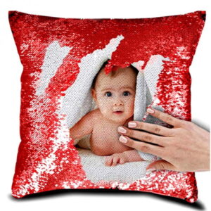 Arihant Gift Bikaner – Personalized Magic Cushion | Sequin Reveal Photo & Message Pillow